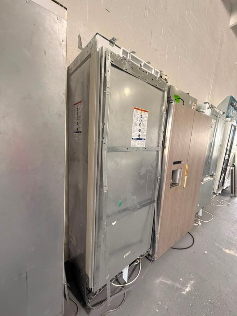 Rear angle of the actual Miele refrigerator column
