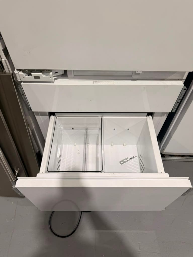 First lower drawer of the actual Monogram refrigerator open