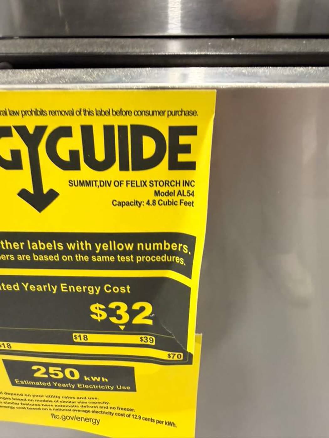 Actual summit 24-inch refrigerator photographed in Oakland Park — view 4