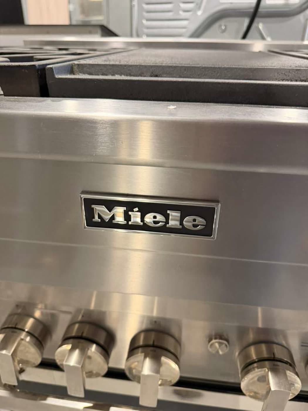 Actual miele 48-inch dual-fuel range photographed in Oakland Park — view 2
