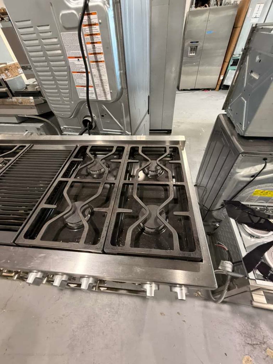 Actual miele 48-inch dual-fuel range photographed in Oakland Park — view 5