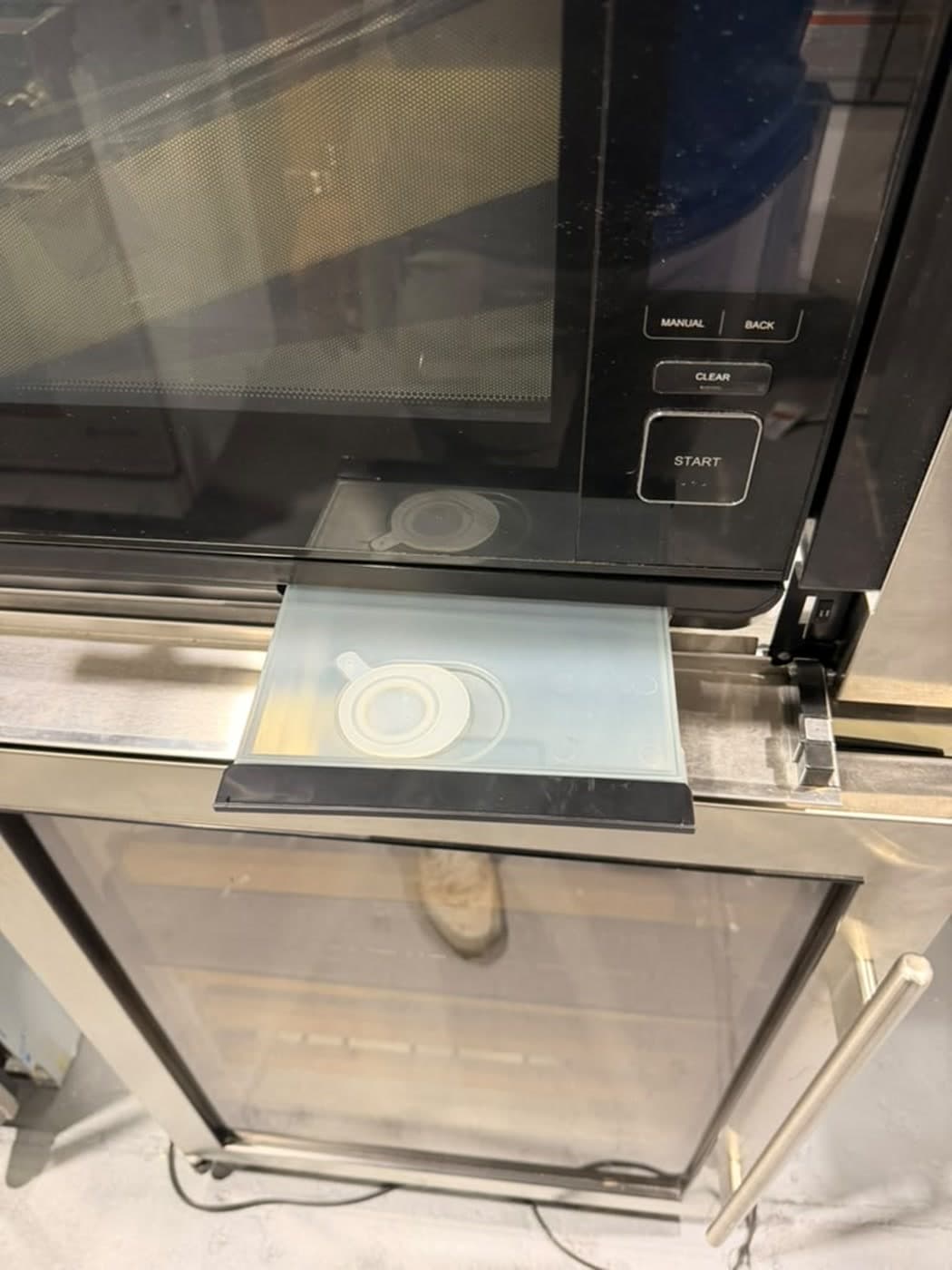 Actual viking 30-inch combi steam oven photographed in Oakland Park — actual unit · control panel detail