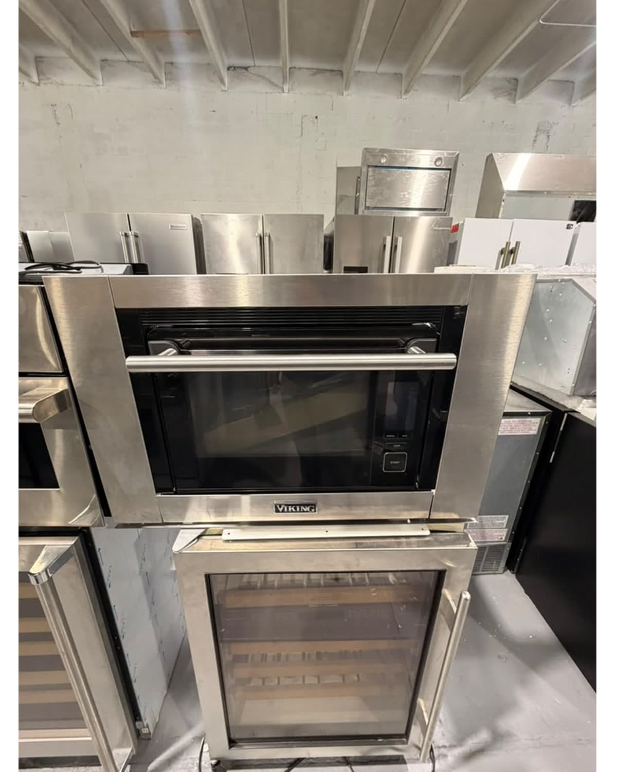 Actual viking 30-inch combi steam oven photographed in Oakland Park
