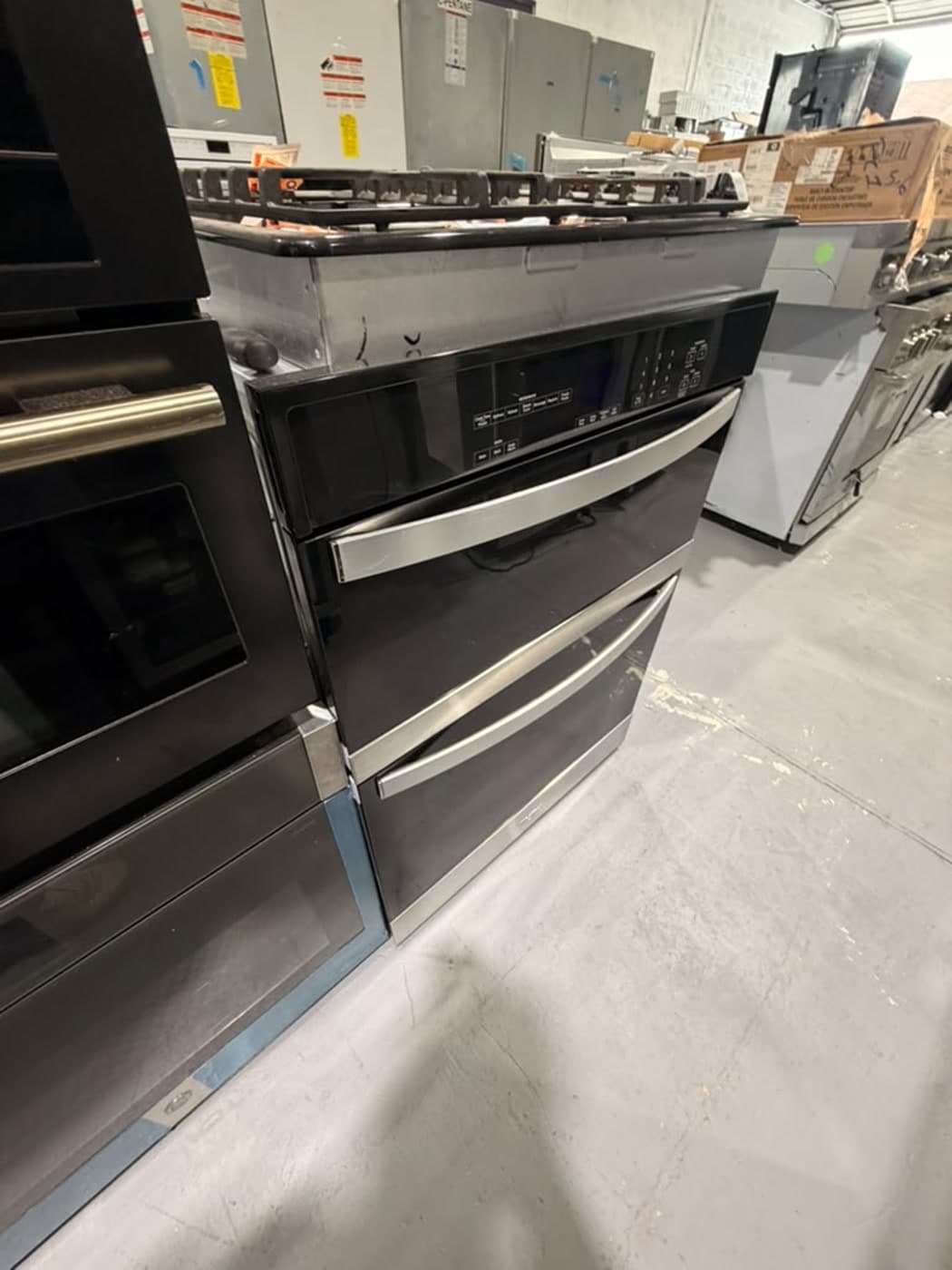 Actual whirlpool 30-inch combination wall oven photographed in Oakland Park — actual unit · front angle