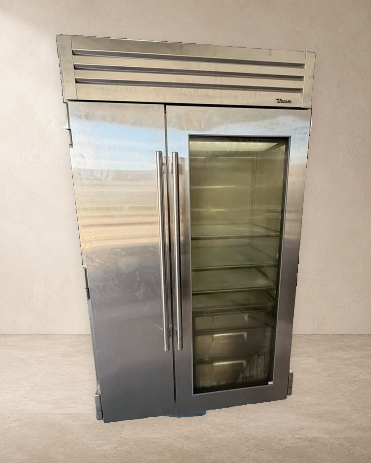 Actual true residential 48-inch refrigerator photographed in Oakland Park