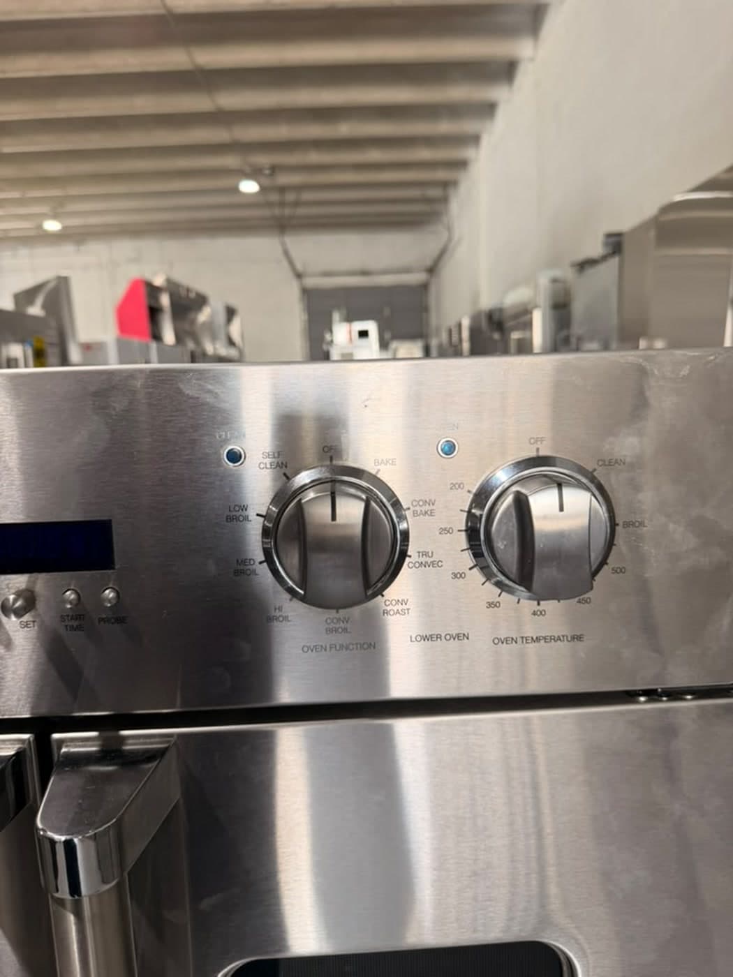 Actual viking 30-inch double wall oven photographed in Oakland Park — actual unit · control detail